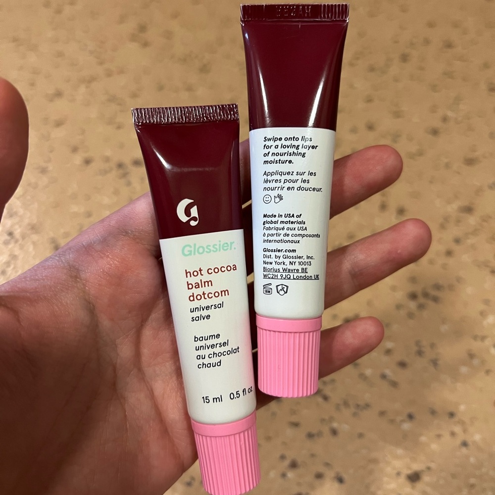 Glossier Hot Cocoa Balm Dotcom Universal Salve - Rich Brown